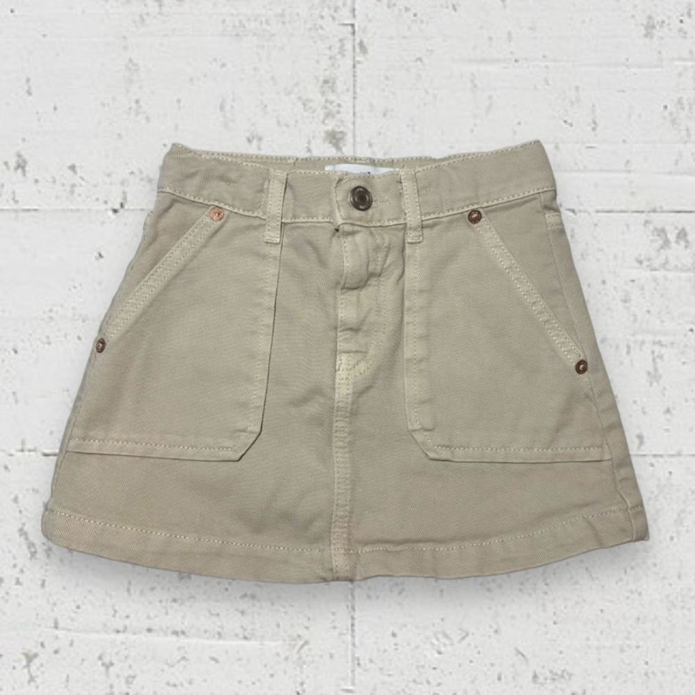 Zara Denim Utility Mini Skirt